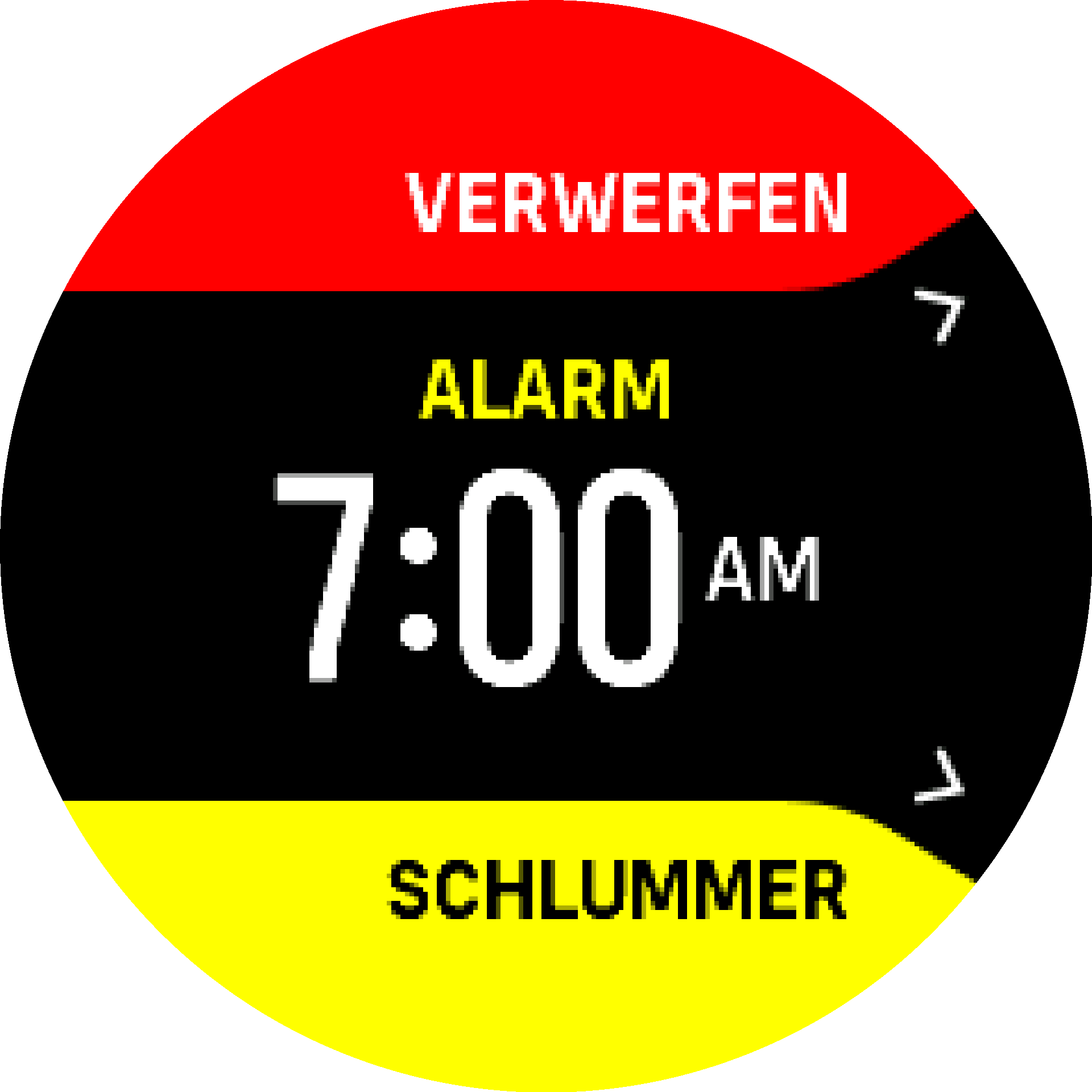 Alarm beenden und Schlummerfunktion S9PP